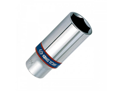 Головка торцевая глубокая шестигранная 3/8", 21 мм, KING TONY